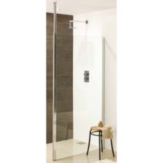 Eastbrook Valliant Square Pole Walk-in Wet Room Panel – 500mm front panel