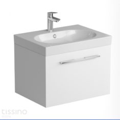Tissino Angelo Gloss White 600mm Wall-Hung Unit & 600mm Washbasin