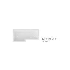 Tissino Lorenzo Showerbath 1700 x 700-850mm – Premium