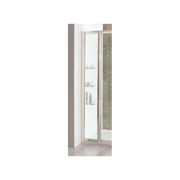 Eastbrook Volente Frosted In-Line Panel with Shelves - 300mm
