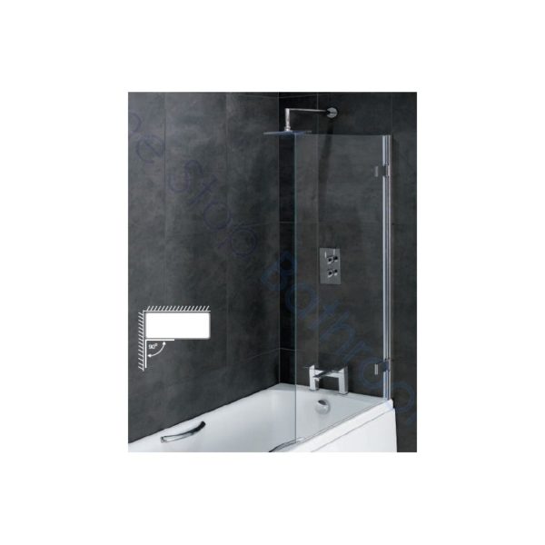 Eastbrook Volente 6mm Easy Clean Bath Screen - 1500 x 850mm