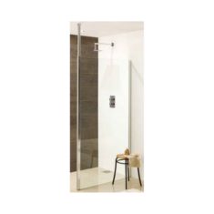 Eastbrook Valliant Square Pole Walk-in Wet Room Panel – 800mm front panel