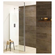 Eastbrook Valliant Round Pole Walk-in Wet Room Panel – 700mm front panel