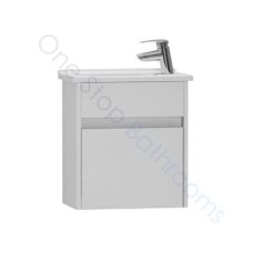Vitra S50 50cm Compact Single Door Vanity Unit and Basin 1 RH TH – Gloss White