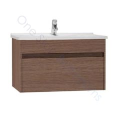 Vitra S50 80cm Vanity Unit with Drawer and Basin 1TH – Oak