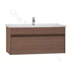 Vitra S50 100cm Vanity Unit with Drawer and Basin 1TH – Oak