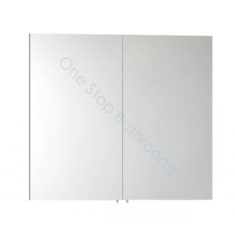 Vitra S50 Double Door Mirror Cabinet 80 x 70cm – Gloss White
