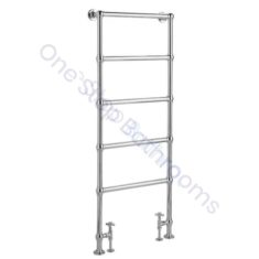 Bayswater Traditional Juliet Floor Mounted 1549mm Chrome Towel Rail