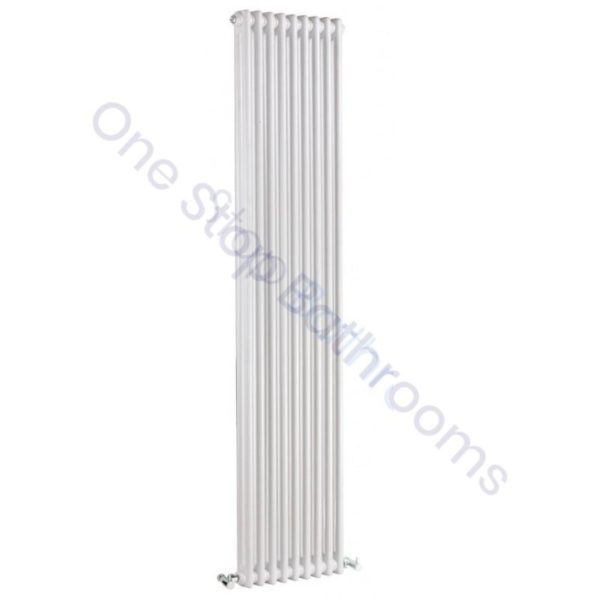 Bayswater Traditional Nelson 1800 x 425mm Double Vertical Radiator White
