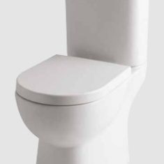 Eastbrook Farringdon Rimless Comfort Height C/C WC Pan, Cistern & Soft Close Seat