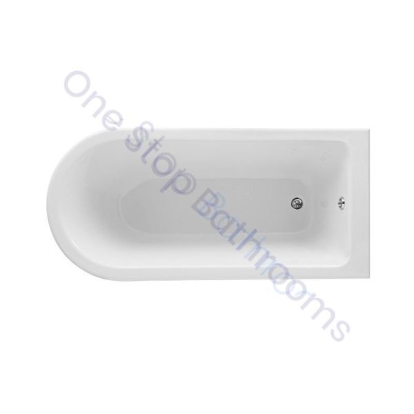 Bayswater Courtnell 1700mm Back-To-Wall Bath