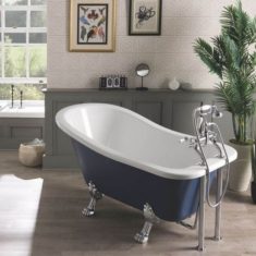 BC Designs Fordham Acrylic Slipper Classic Roll Top Bath 1700mm x 770/625mm