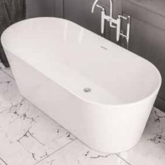 Eastbrook Beaufort Lambeth Acrylic Freestanding Bath 1590 x 740 x 560mm