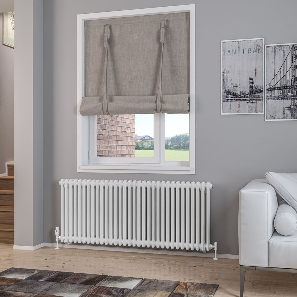 Eastbrook Rivassa 2 Column Radiator 600 x 1460mm - Gloss White - Eastbrook  Bathrooms at OneStop.