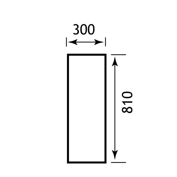Plain infill panel 30 x 81cm