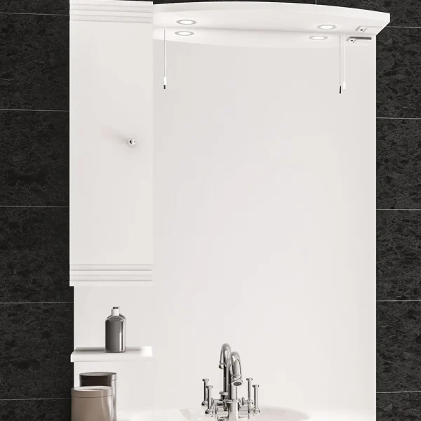Diamante White Wall Mounted Mirror