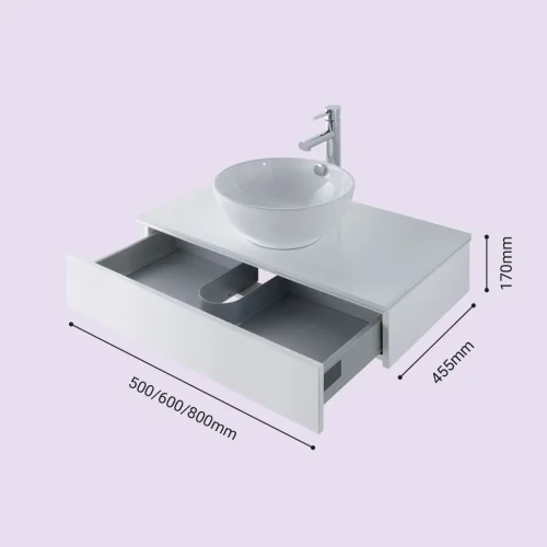 Castilla Drawer Unit White