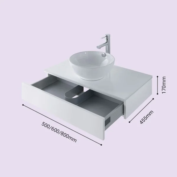 Castilla Drawer Unit White