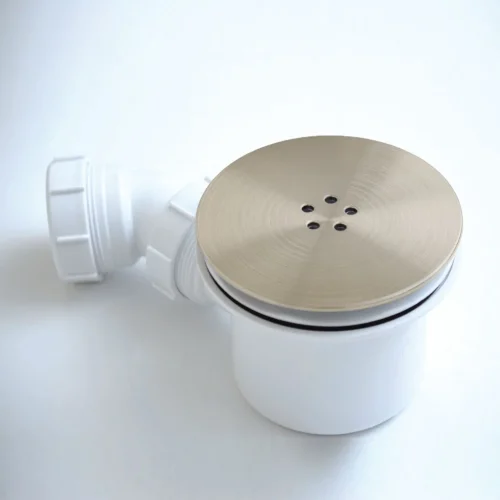 90mm Brushed Brass Fast Flow Shower Waste