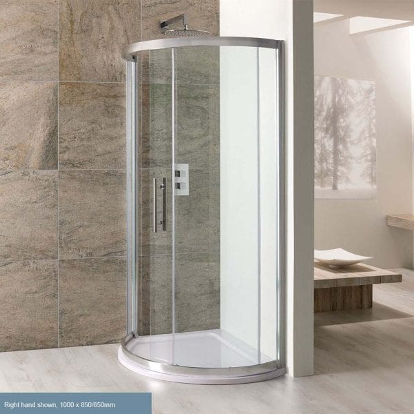 Spacesaver 1000 x 850/600 Right Hand Quadrant Shower Tray