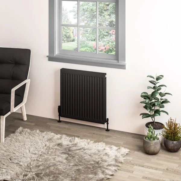 Type 11 Matt Black Central Heating Compact Panel Radiators