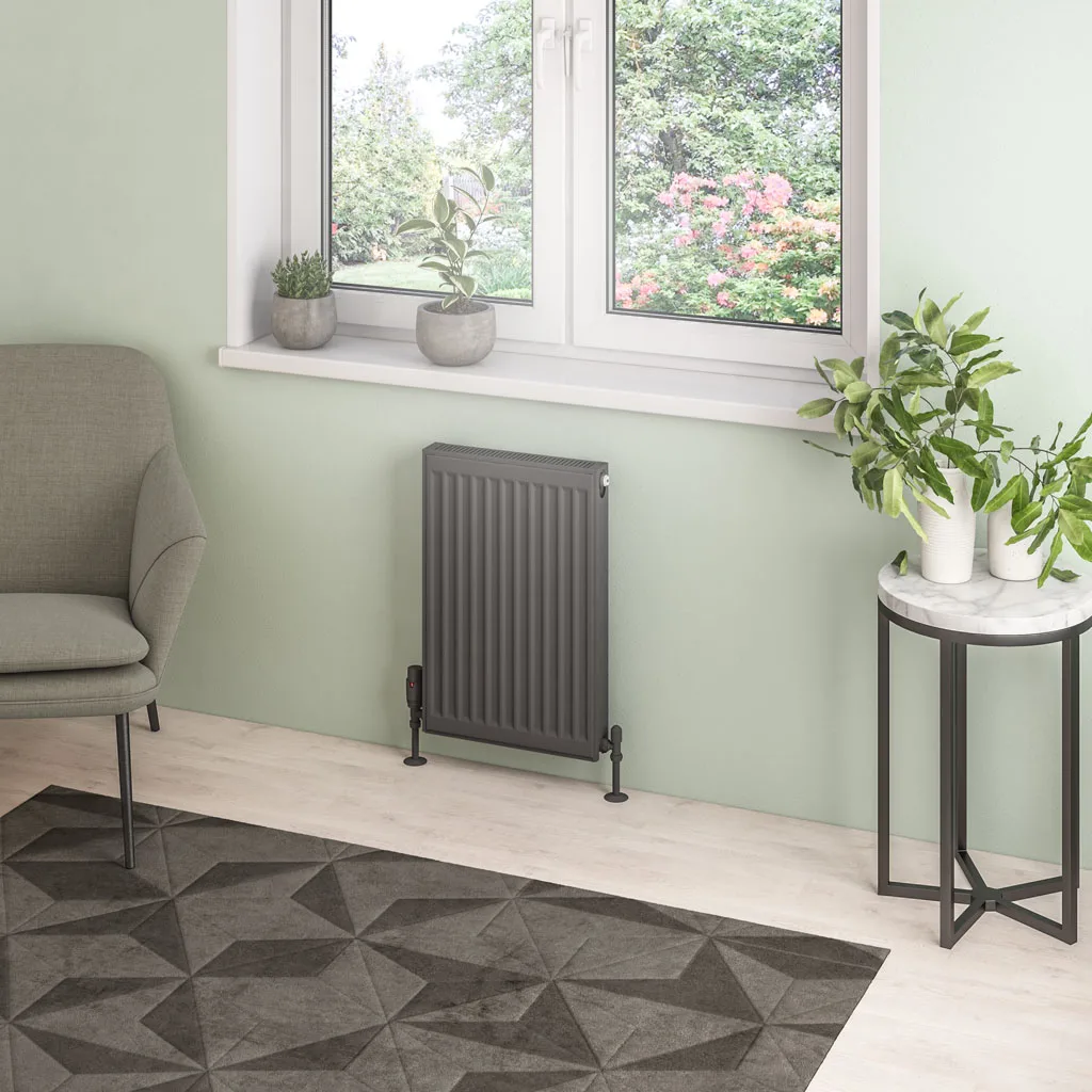 Type 21 Matt Anthracite Central Heating Compact Panel Radiators