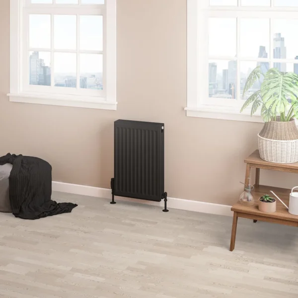 Type 22 Matt Black Central Heating Compact Panel Radiators