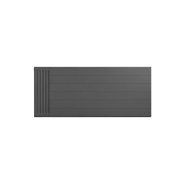 Matt Anthracite Compact Panel Flat Plate 600 Radiator Covers With Lines