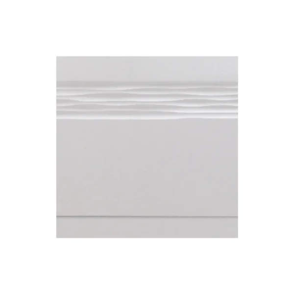 Wave End Panel High Gloss White