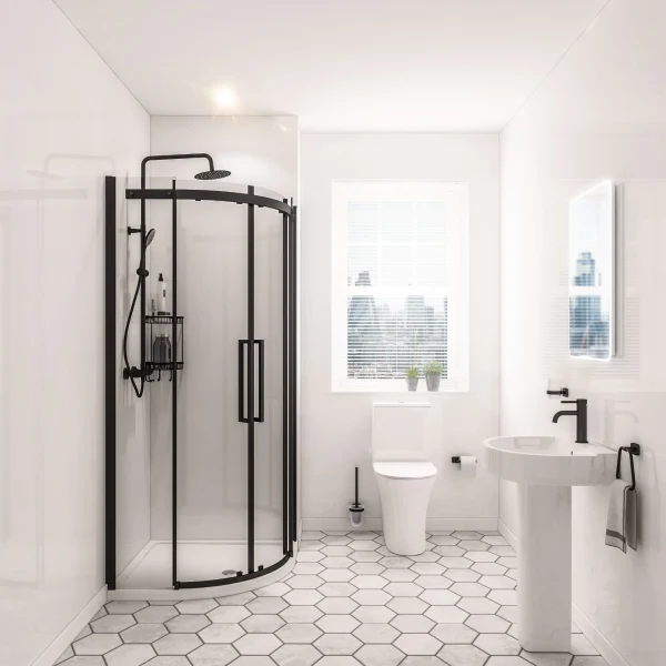 Hydropanel Shower Panelling 900 x 2420 White Gloss Wall Panel