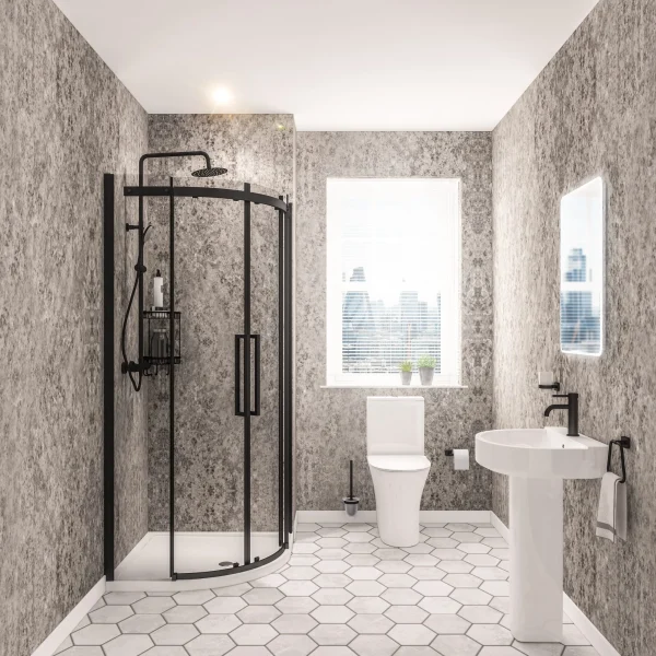 Hydropanel Shower Panelling 900 x 2420 New Granite Gloss Wall Panel