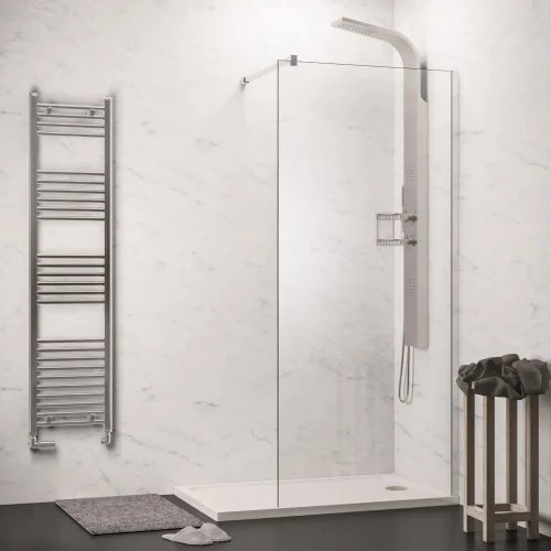 Hydropanel Shower Panelling 1200 x 2420 Marble White Gloss Wall Panel