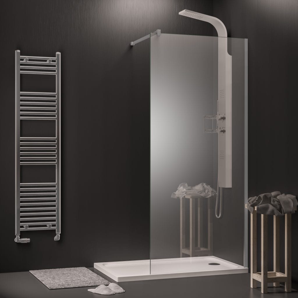Hydropanel Shower Panelling 1200 x 2420 Brushed Black Wall Panel