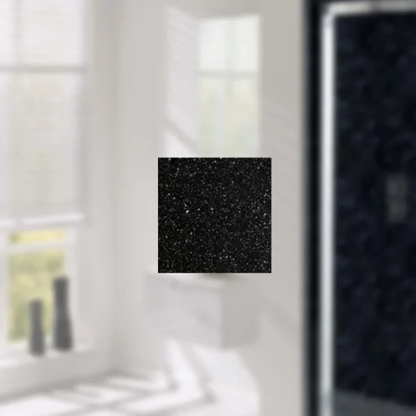 Hydropanel Shower Panelling 1200 x 2420 Black Speckle Gloss Wall Panel