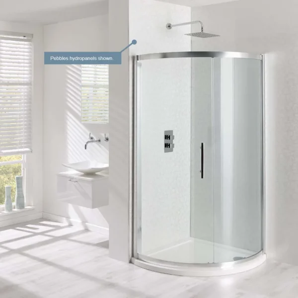 Hydropanel Tongue & Groove Shower Panelling 600 x 2430 Marble Mint Green Gloss Wall Panel