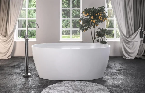 Wandsworth 1500 White Freestanding Bath Including Waste