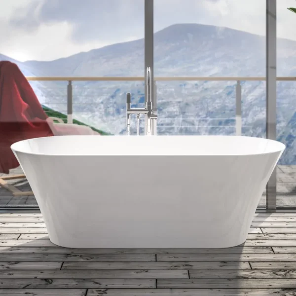 Charlton 1650 White Freestanding Bath Including Waste