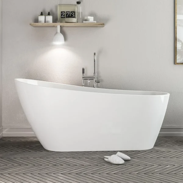 Wickham 1700 Single Ended Freestanding Slipper Bath inc waste