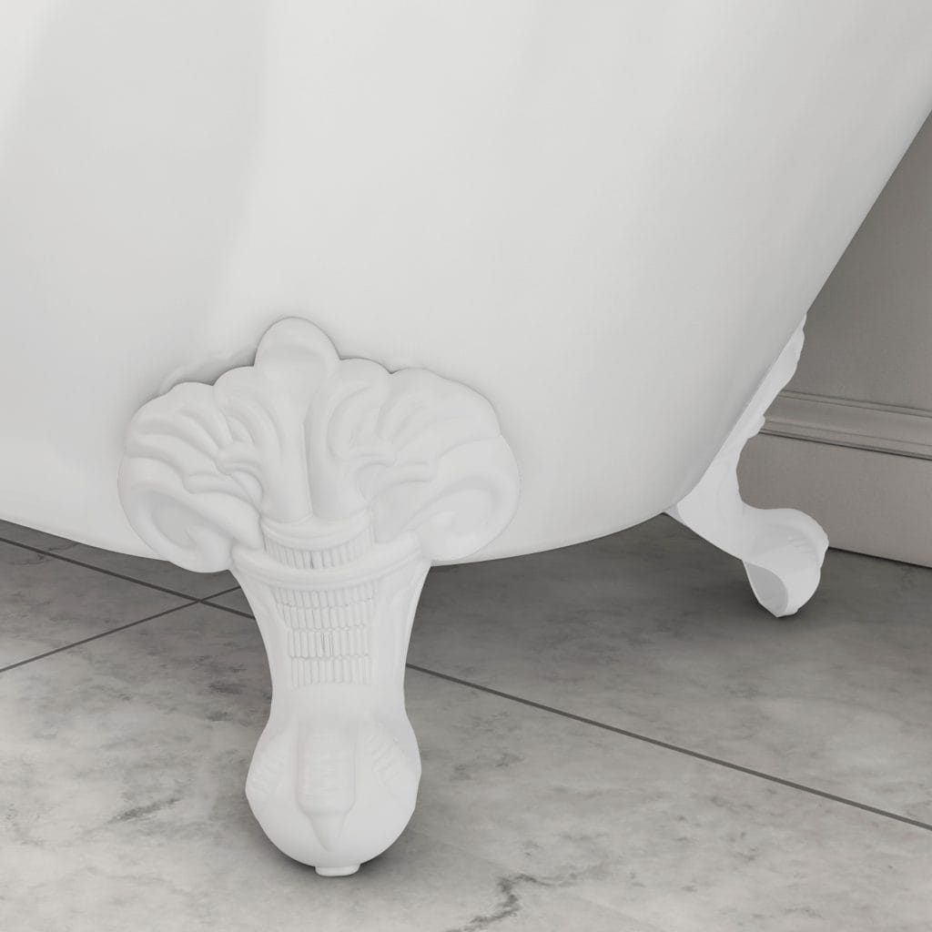 Matt White Freestanding Bath Feet