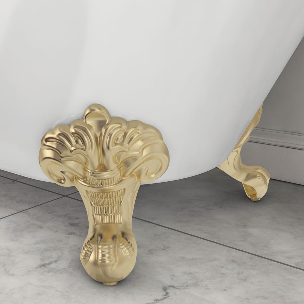 Brushed Brass Freestanding Bath Feet