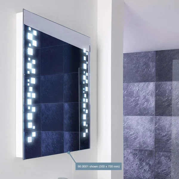 Charleston Fluorescent Tubed Lit Back Lit Bathroom Mirror