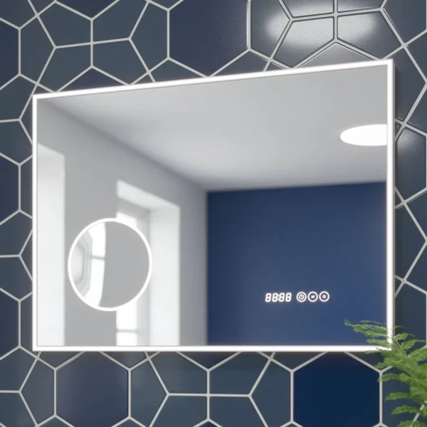Fabriano 700 x 500 LED Landscape Demister Magnifier Mirror