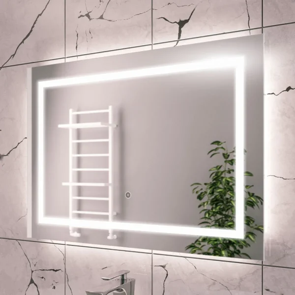 Bivieve Rectangular LED Demister Mirror