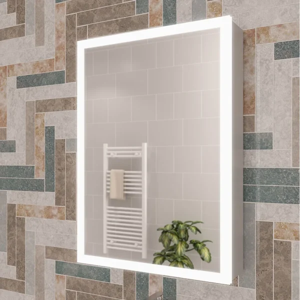 Cassio 500 x 700 Single Door LED Mirror Cabinet