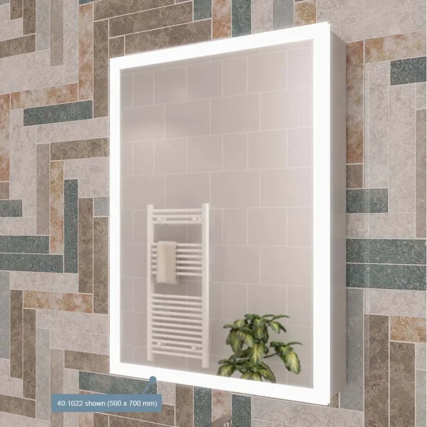Cassio 700 LED Mirror Door Cabinet