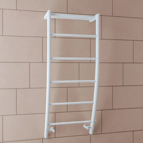 Clearance -  Biava Corinium II Gloss White 1200 x 500 Heated Towel Rail
