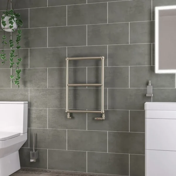 Stour Traditional Mild Steel Vertical Heated Towel Rail
