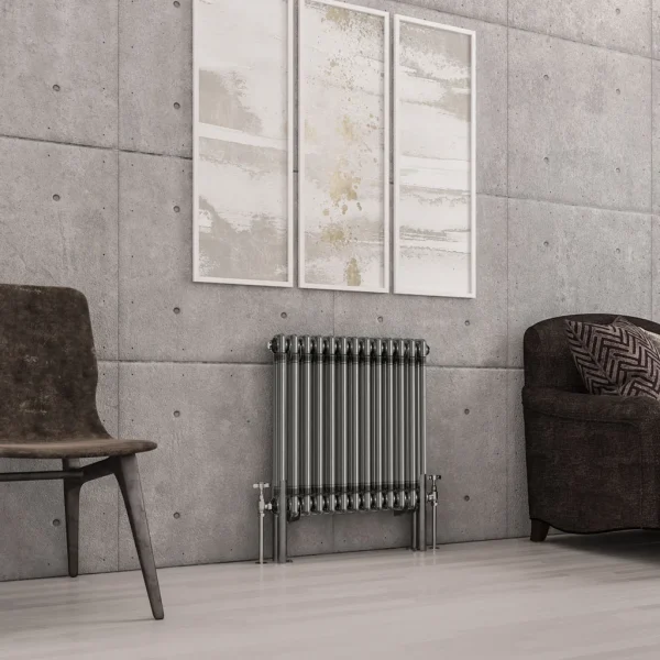 Mild Steel Imperia 2 Bare Metal Column Radiator