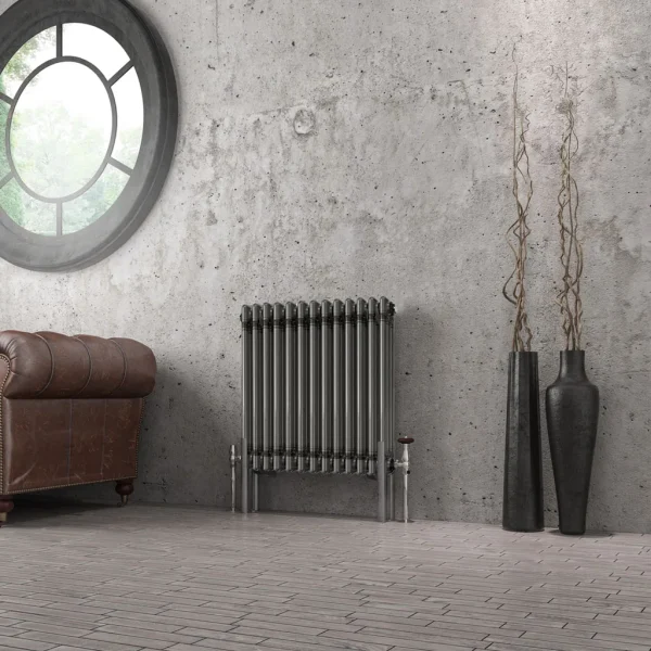 Mild Steel Imperia 3 Bare Metal Column Radiator
