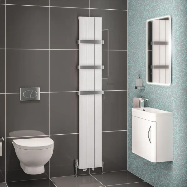 Mersey Matt White Aluminium Designer Radiator